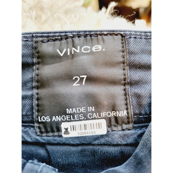 Men's Vince High-Rise Straight Leg Chinos - Navy - Waist 27 - Picture 10 of 10